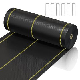 Prohibited From Sale On Amazon XISHAN Black Weed Control Fabric , 90g HDPE (Option: 4X300ft-Black)