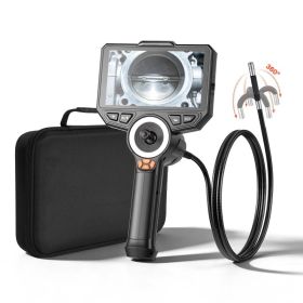 Articulating Endoscope With Light, 4-Way 360 Articulated Borescope Camera, 6 HD IPS Screen, 1920 X 1080 Lens, 8X Zoom, 7000mAh Battery, IP67 Wate (Option: Default)