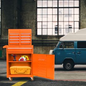 Metal Tool Storage Cabinets (Option: Orange)