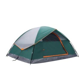 2&4 Person High Quality Camping Tent With Tent Fly, Easy Setup Dome Tent With Mesh Windows & Skylights, Lightweight Portable Tent For Outdoor Cam (Option: GreenTwopeople)