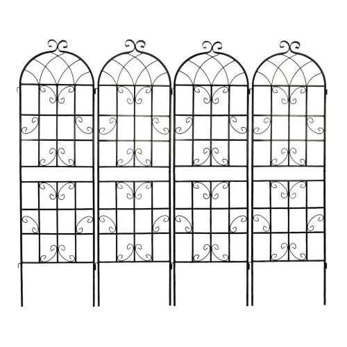 2-Pack Metal Garden Trellis 71x19.7Rustproof For Climbing Plants Outdoor