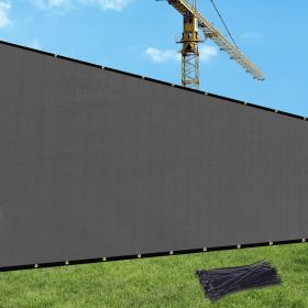 Prohibited From Sale On Amazon XISHAN Fence 8'X50' Brown,Dark Green,Dark Grey,Sand HDPE 130 Grams (Option: 8X50ft-Dark Grey)
