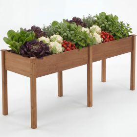 A Legged Elevated Flower Pot, An Outdoor Planting Box With Padding, Used For Growing Herbs, Flowers And Vegetables (Option: Green34x18IN)
