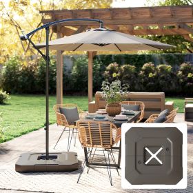 2-Piece Cantilever Umbrella Base Weight Set (Option: Brown)